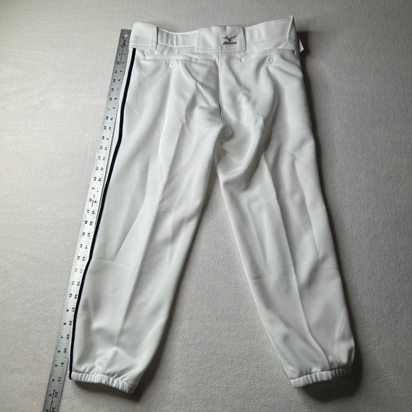 Mizuno NWT NEW Women's Medium White Belted Pipe Full-Length Softball Pants - Picture 6 of 13